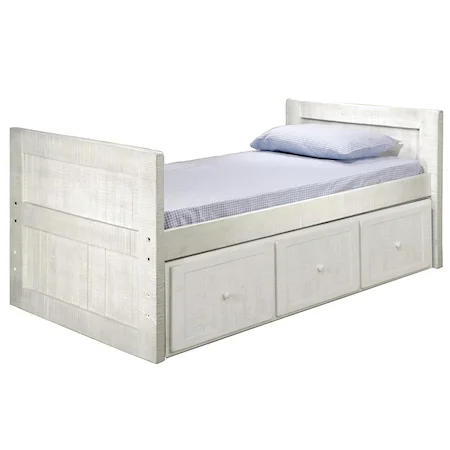 Twin Size Captain's Bed